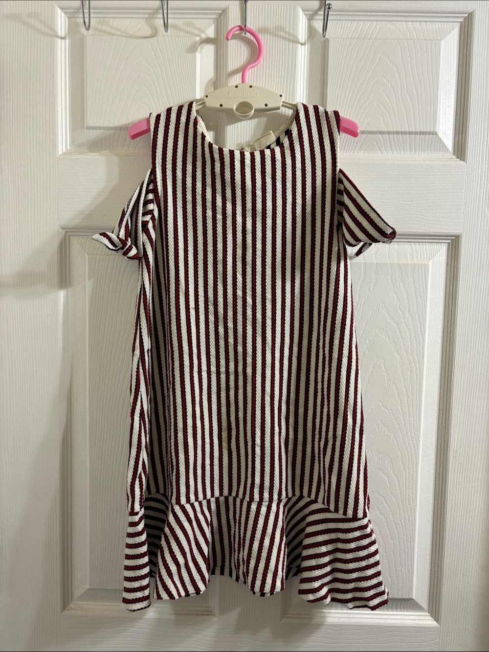 Zara red/white stripped dress